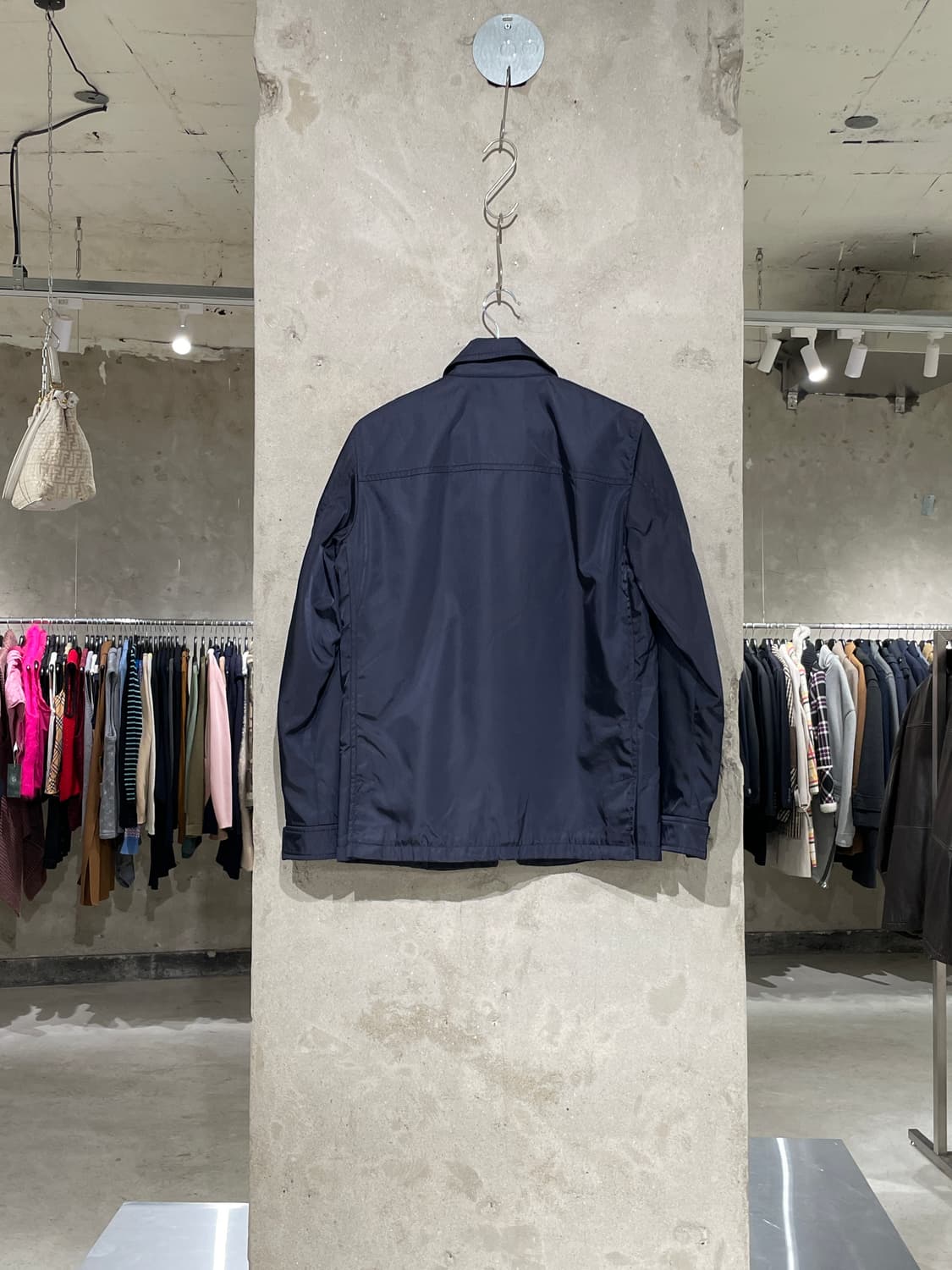 프라다 다크 네이비 투 웨이 집업 나일론 자켓 상품이미지6