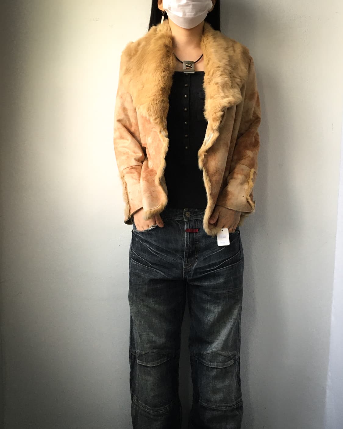 Fur layered dyed point mustang 상품이미지6