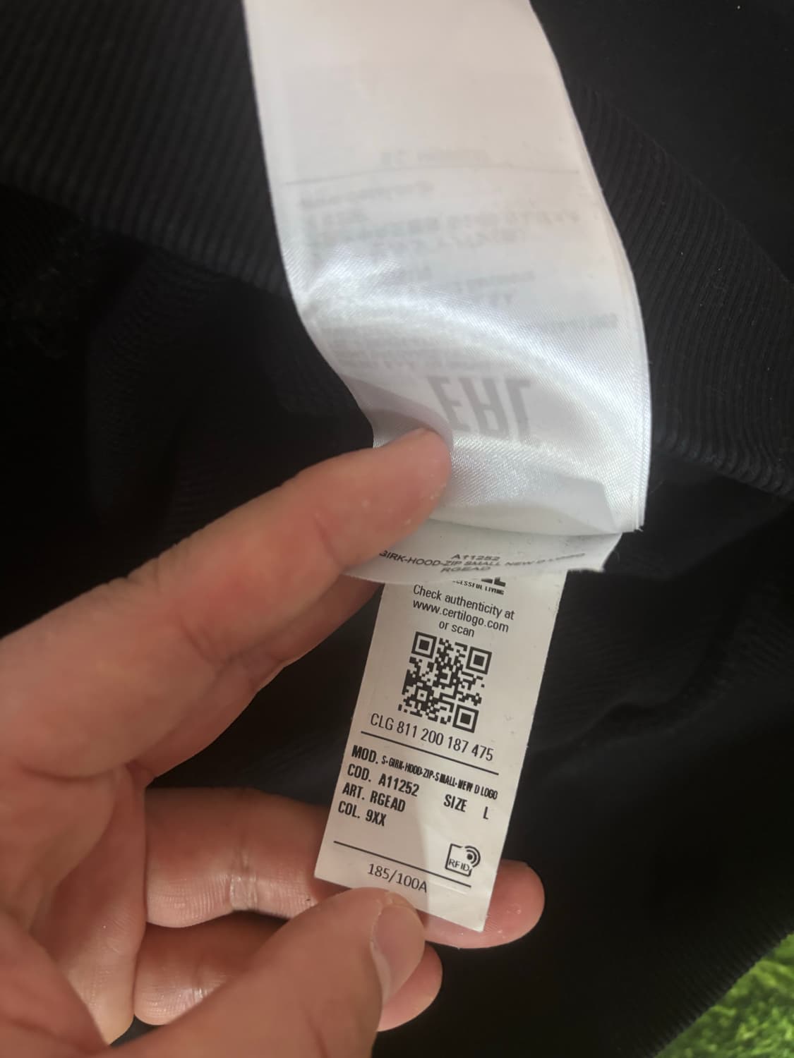 디젤 블랙 후드집업 상품이미지6