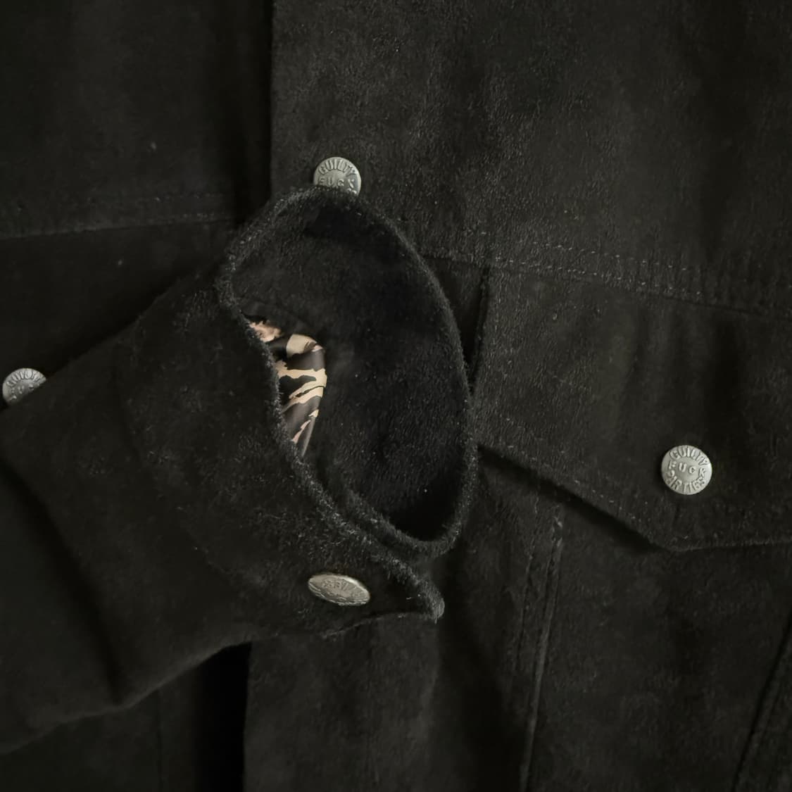 와코마리아 스웨이드 트러커 블랙 상품이미지4