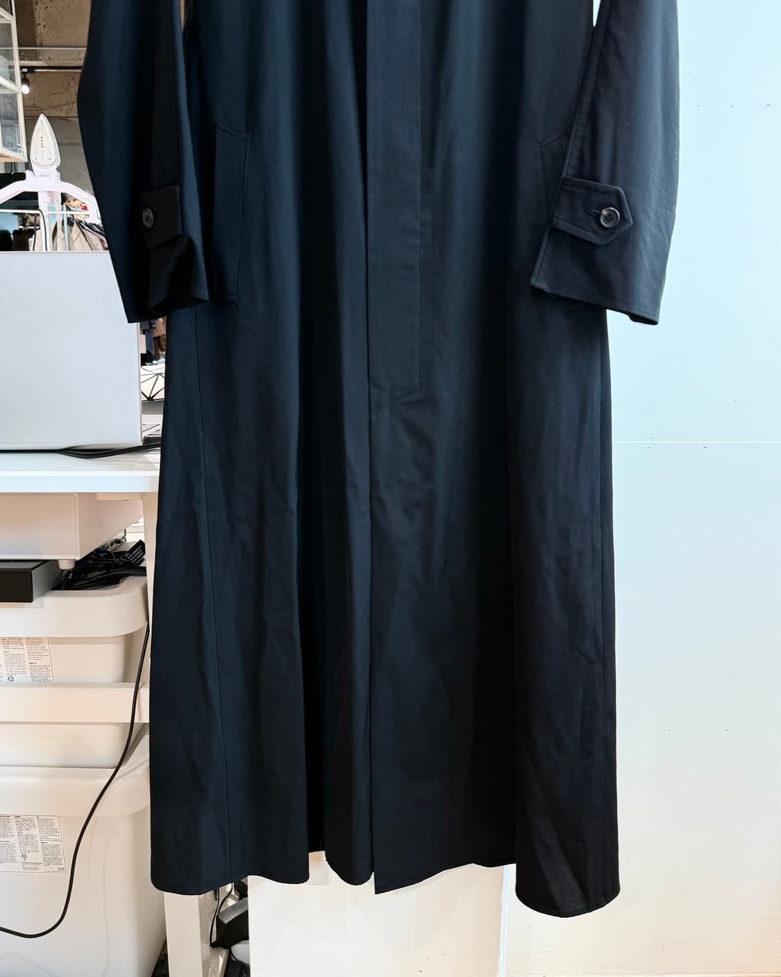 요지 야마모토 블랙 롱 코트  상품이미지6