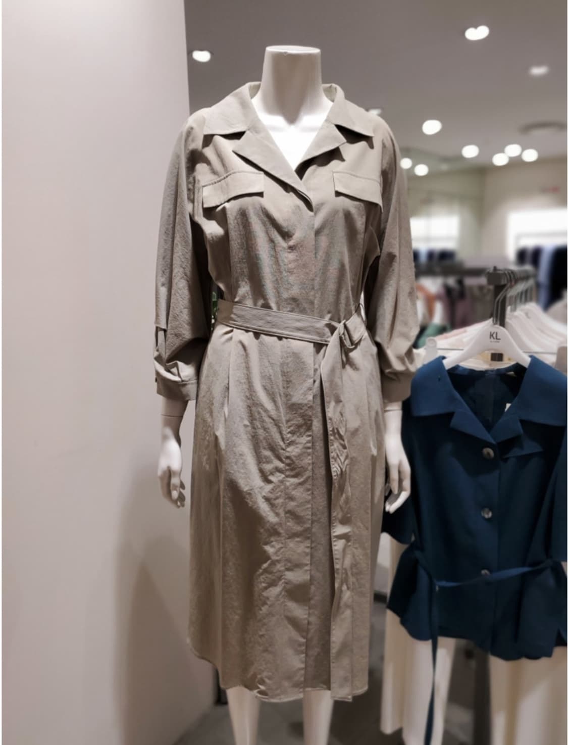 [66]케네스레이디 벨티드 셔츠형 원피스 상품이미지1