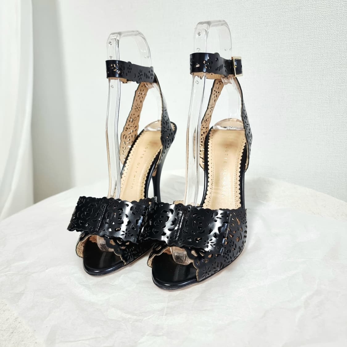 샬롯 올림피아 하이힐 오픈토힐 구두 (37/240) 상태좋음 상품이미지3