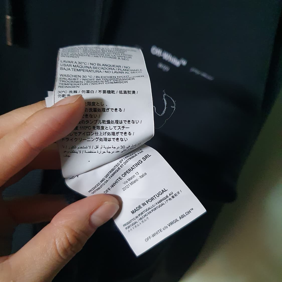 오프화이트 후드티 xl 상품이미지7