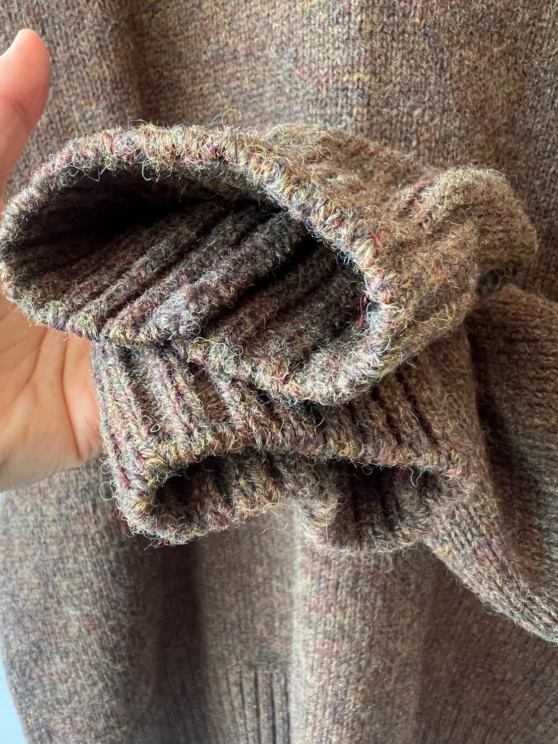 브룩스브라더스 남성 보카시브라운 라운드니트 울니트 상품이미지5