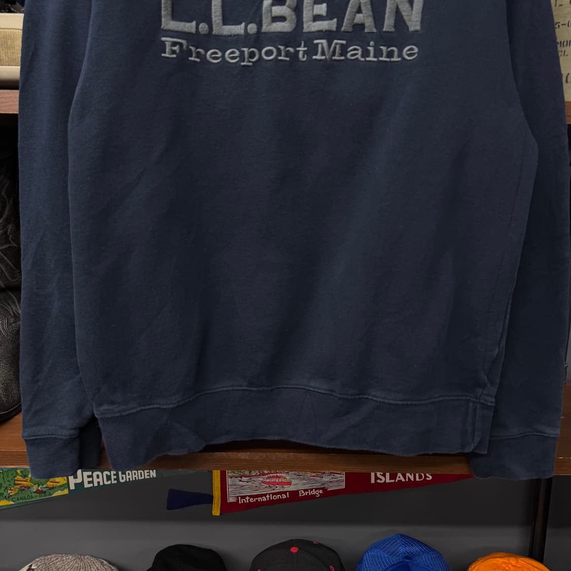 L.L.BEAN 엘엘빈 빅 스펠아웃 자수 스웨터 맨투맨 N307 상품이미지4