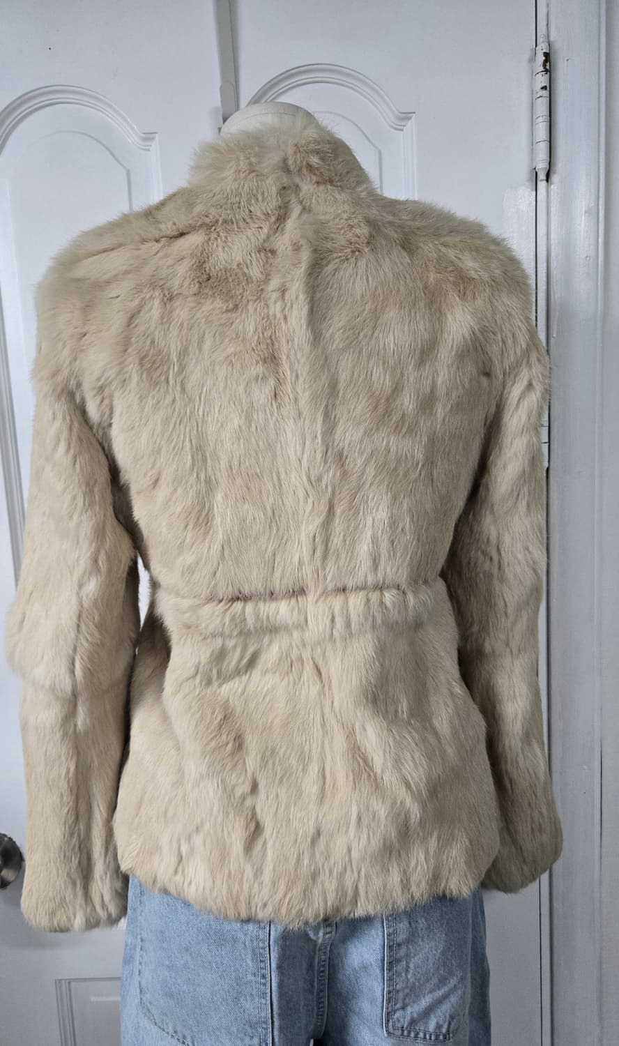 DKNY 빈티지 리얼래빗퍼 자켓 상품이미지5