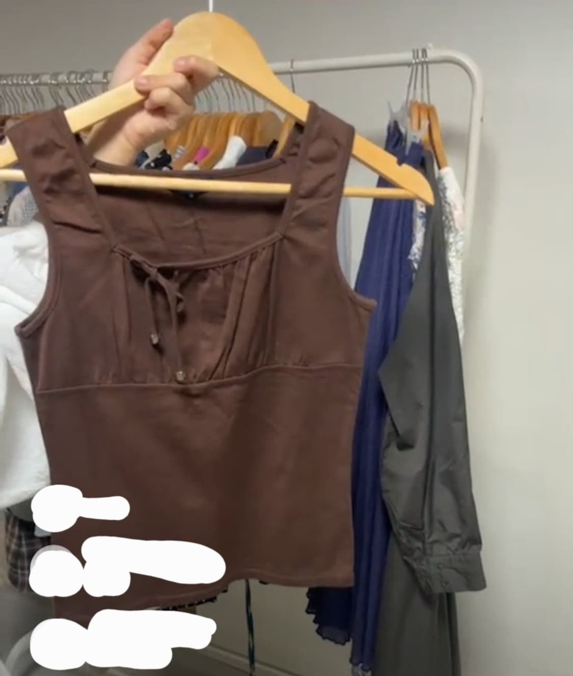 코야빈티지 브라운 셔링 나시 상품이미지1