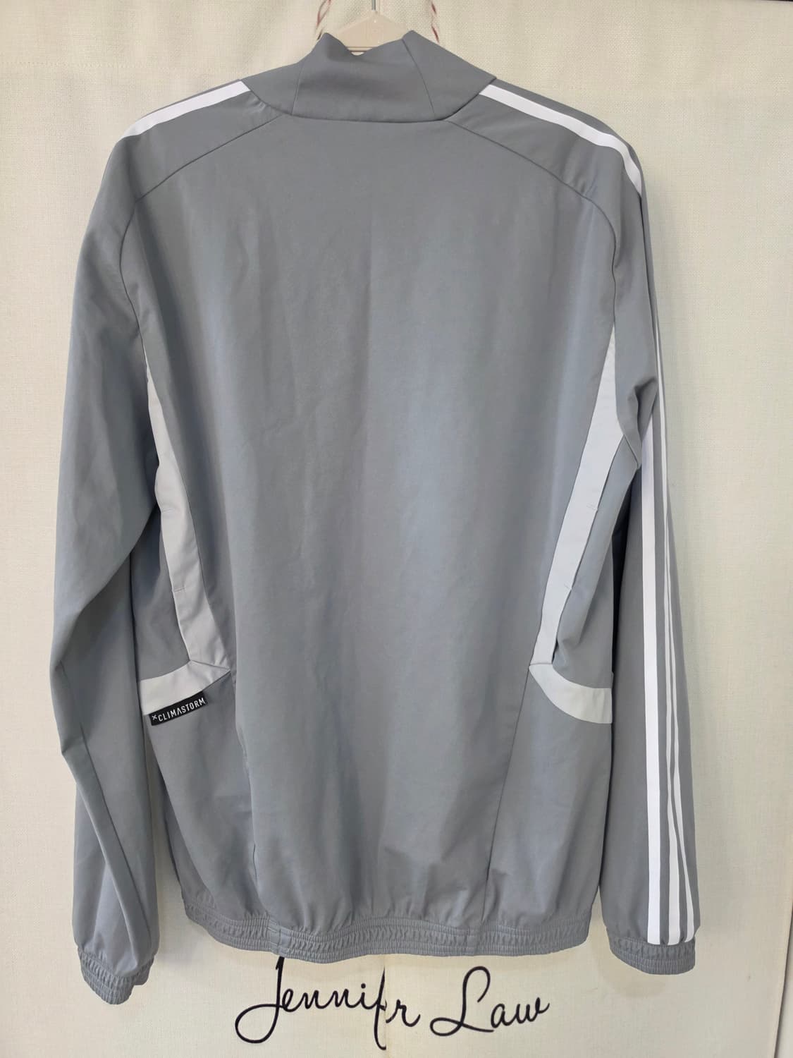 L)아디다스 티로 레인탑 긴팔 그레이 바람막이 상품이미지2