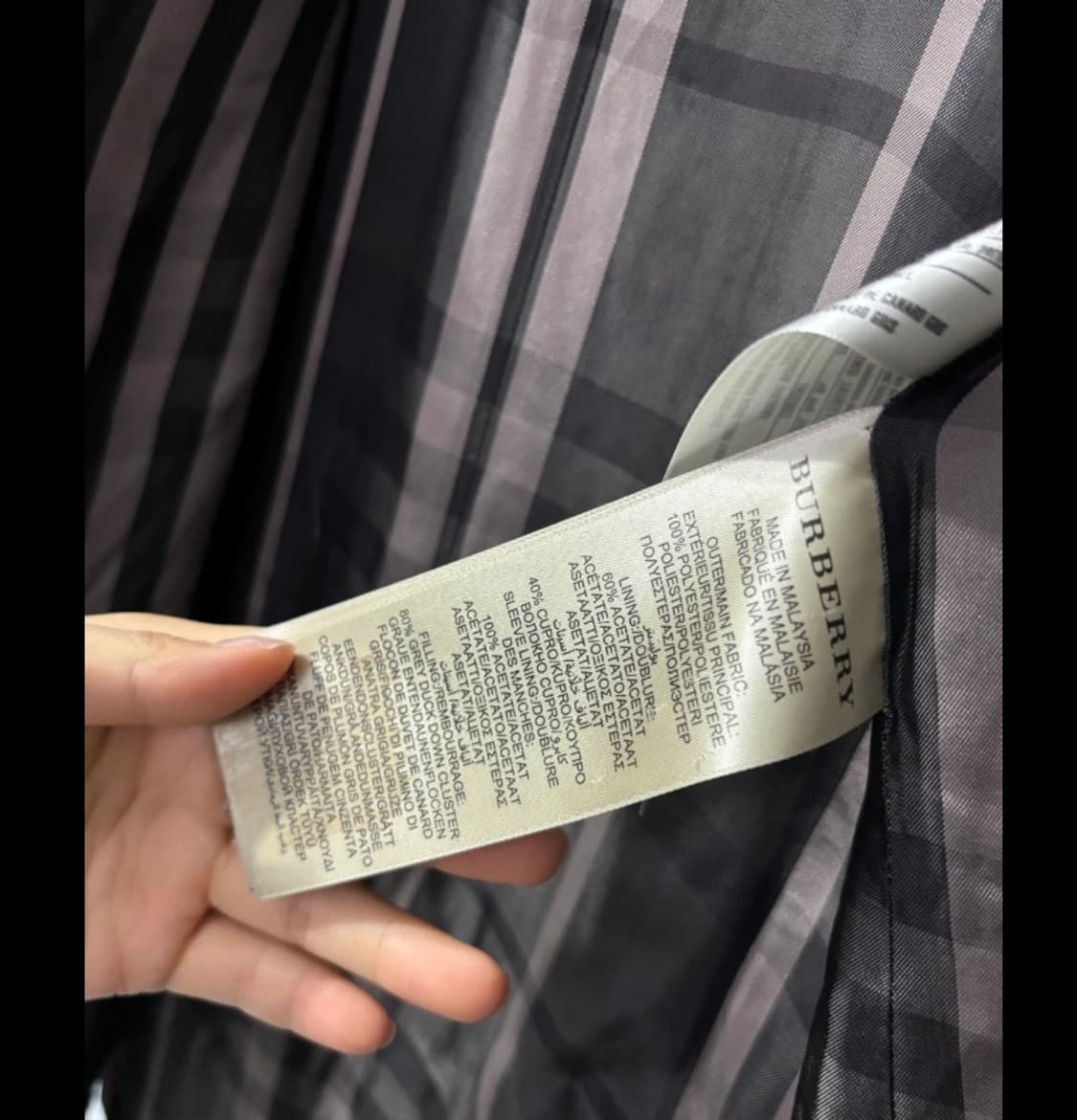 정품 버버리 여성 퀼팅 패딩 코트 상품이미지7