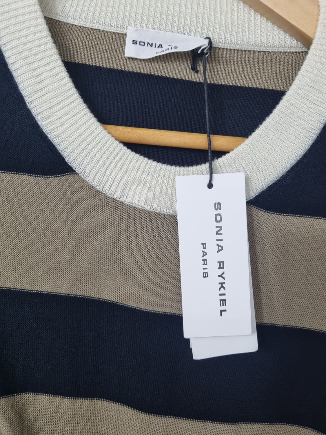 새상품 SONIA RYKIEL 스트라이프 후드 케이프 니트 55반 상품이미지8