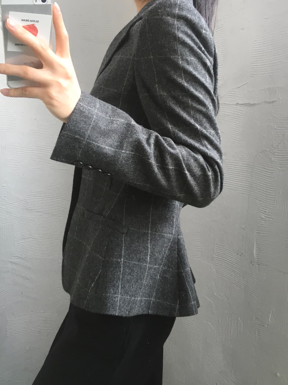 Ralph Lauren 랄프로렌 차콜 체크 울 블레이저 상품이미지3