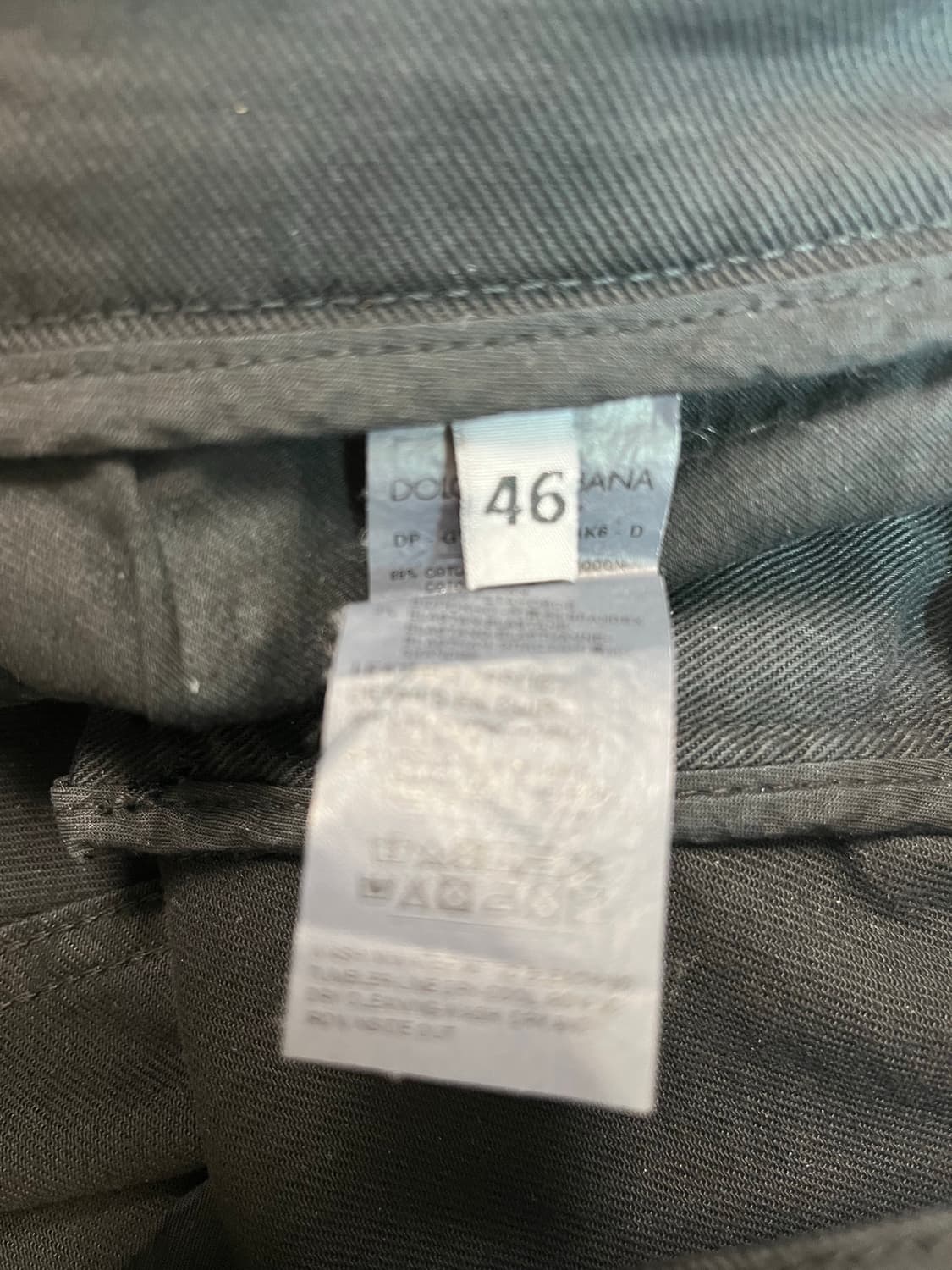 돌체앤가바나 블랙 옆줄 스키니 데님 46 상품이미지6