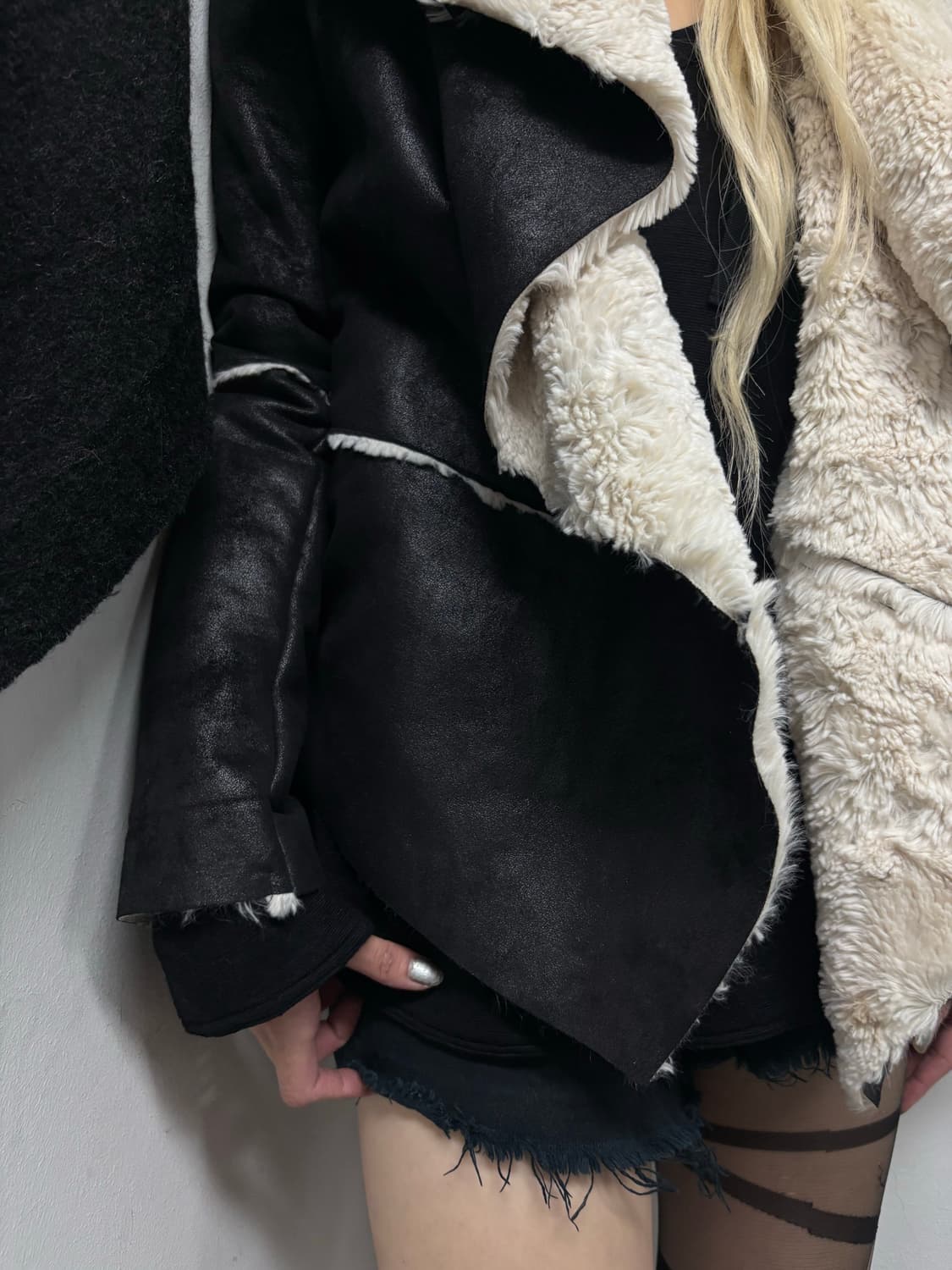 “Vintage” V-Kei Rare Design Draped Jacke 상품이미지4