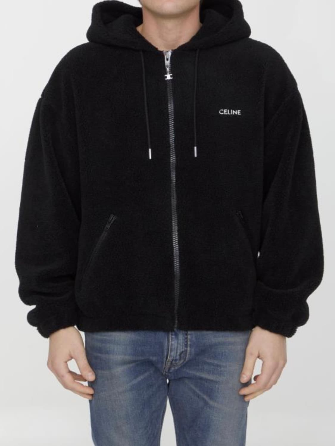 [S+급/XL] 셀린느 오슬롯 프린트 플리스 후드 후리스 자켓 상품이미지10