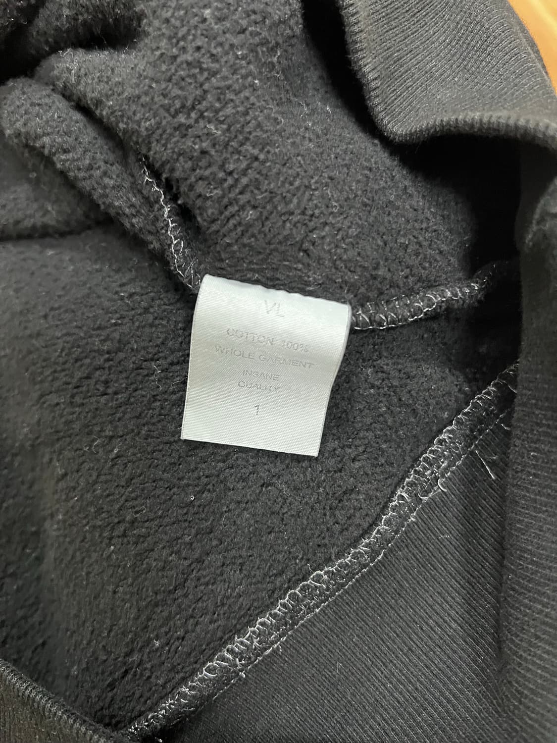 블라인드파일즈 Raw 로우 후드티 블랙 (1) 판매 상품이미지4