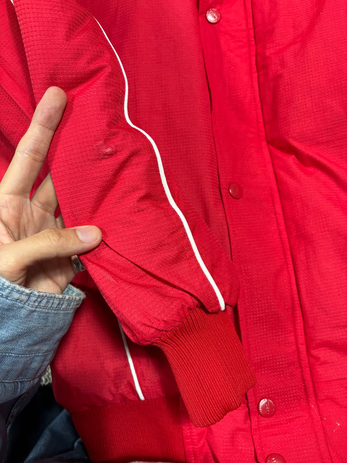 택보유새상품 제트 ZETT 논마킹 야구점퍼 XL 상품이미지8