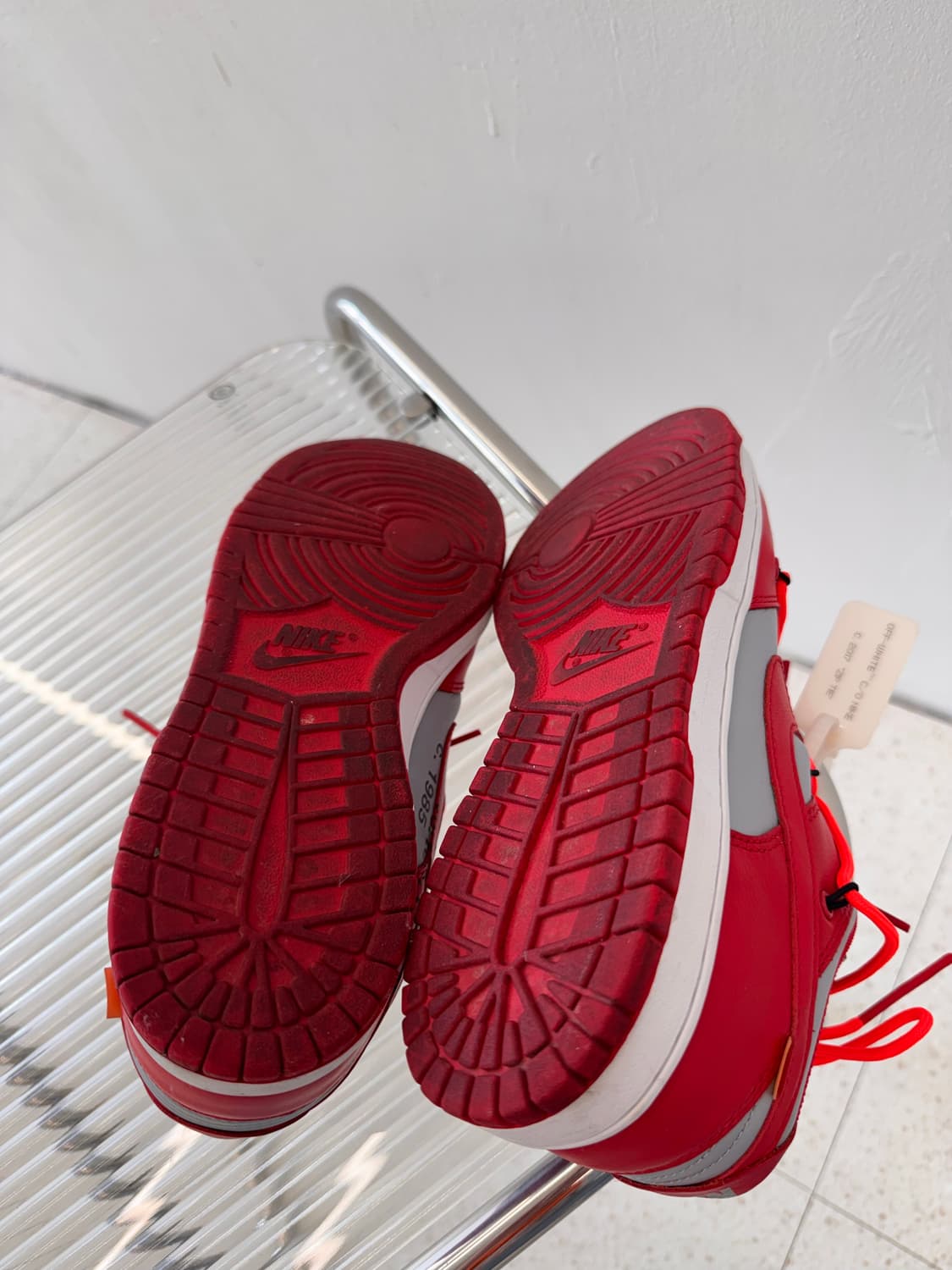 오프화이트 x 나이키덩크 레드 준신품 상품이미지6