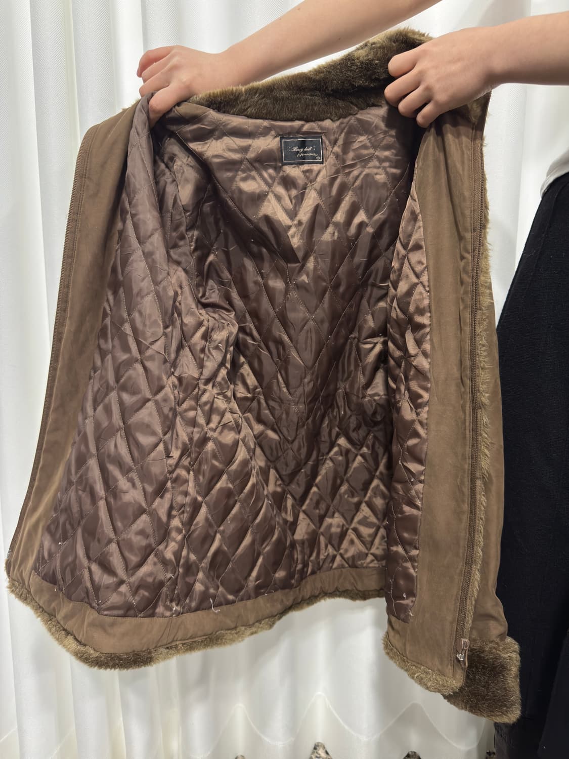 brown fur jacket 상품이미지6