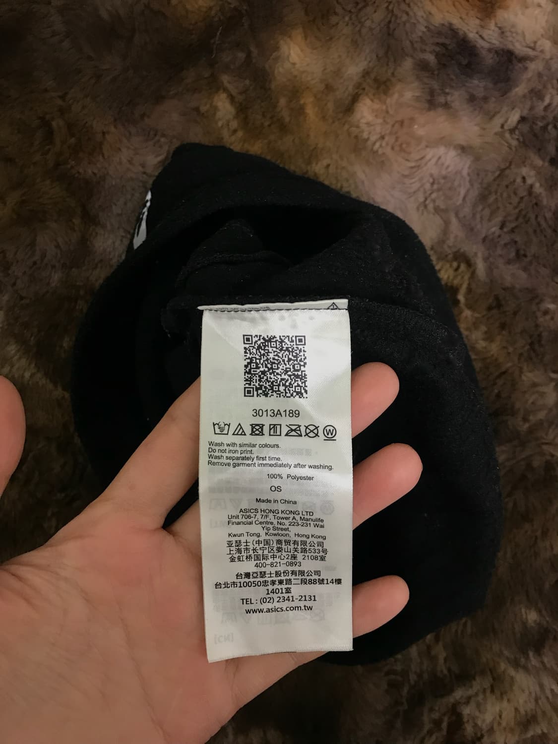 아식스 여성 러닝 비니 햇-블랙 상품이미지4