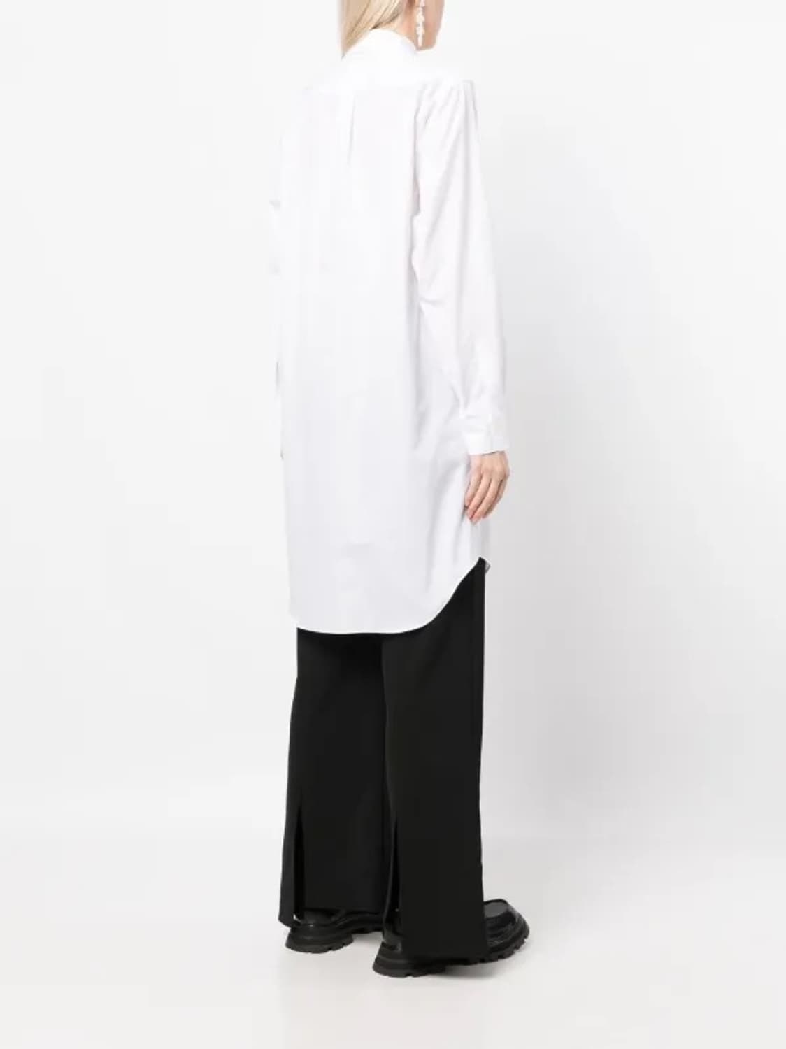 Comme des garcons 꼼데가르송 롱 코튼 셔츠 원피스 화이트 상품이미지9