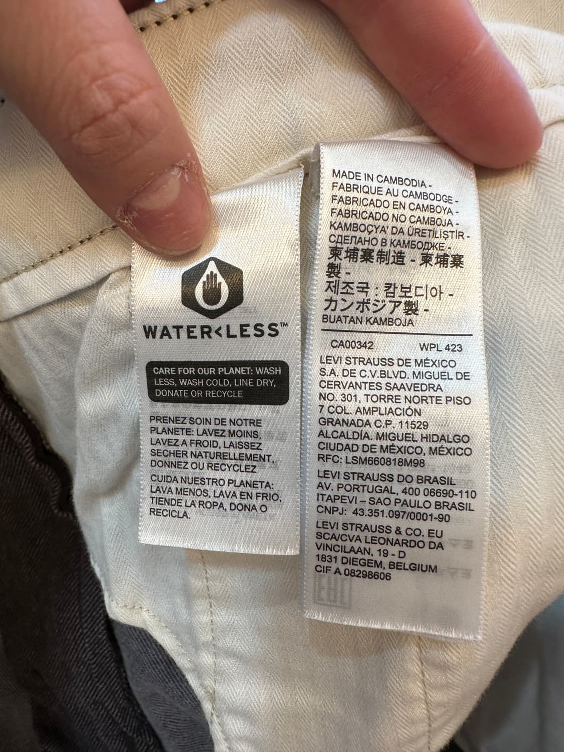 36) 리바이스 XX 치노 웜 팬츠 코튼 인디고 브라운 상품이미지4