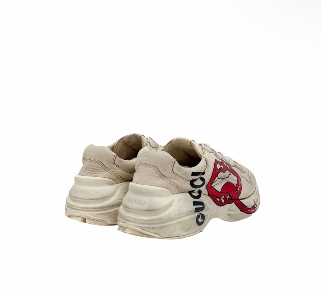 [7.5] 구찌 남성 입술 로고 레더 더티 리이톤 롸이톤 스니커즈 상품이미지4