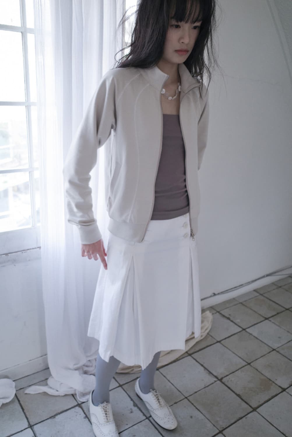 산코파퓨엘라 스티치 하이넥 집업 상품이미지2