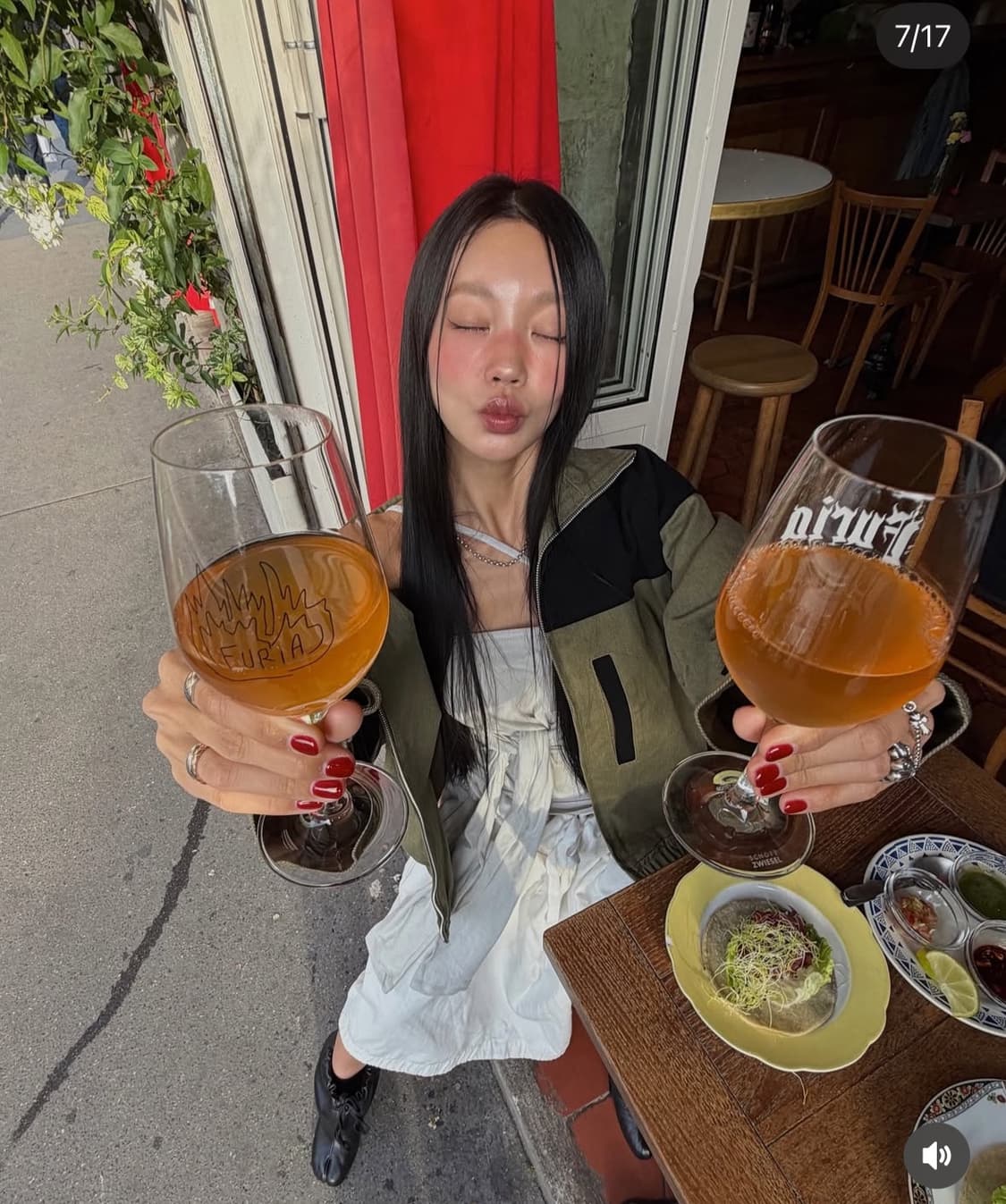 [설쁘 착용] 세릭 CERRIC 콘트래스트 트랙 점퍼 카키 2 상품이미지4