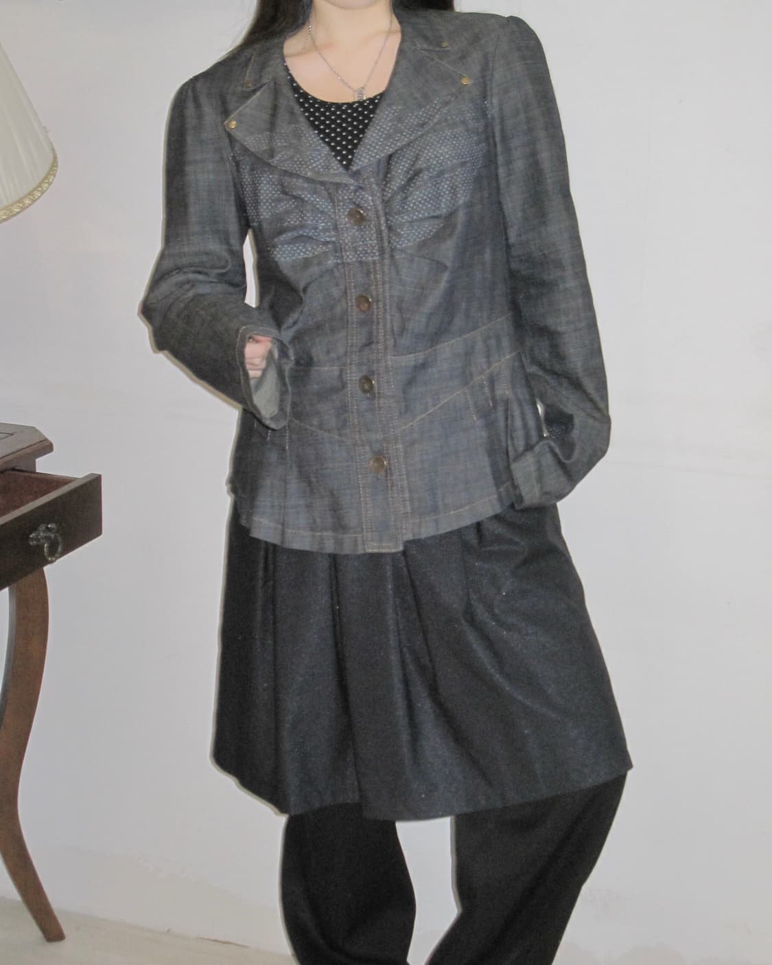 인디고 데님 자켓 상품이미지2