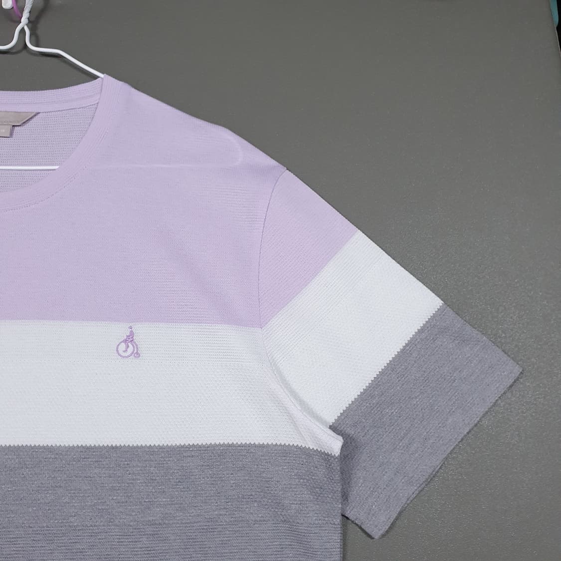 2XL) 빈폴 신형 20ss 라벤더 에어 모던 피케 컬러 블록 반팔티 상품이미지4
