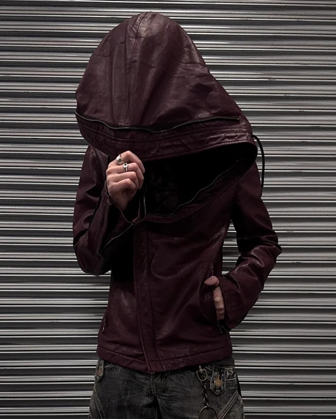 Katharin hamnett 하이넥 비대칭 코트 상품이미지3