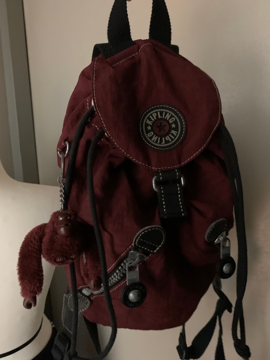 키플링 버건디 백팩 상품이미지6