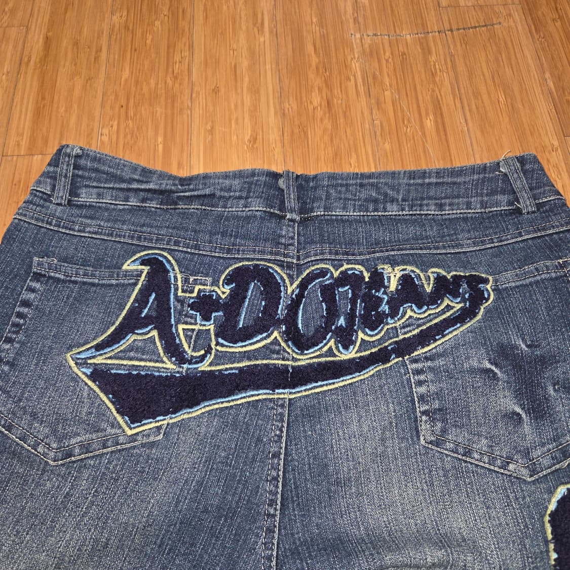 VTG Y2K 오리엔탈 부츠컷 데님 팬츠 (30in) 상품이미지4