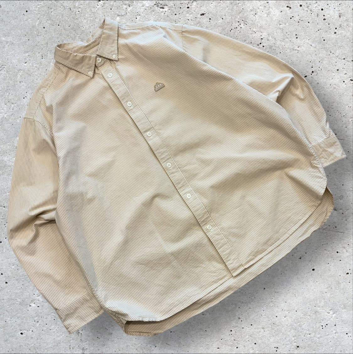 [XL] Lee 리 스트라이프 셔츠 베이지 C443 상품이미지1