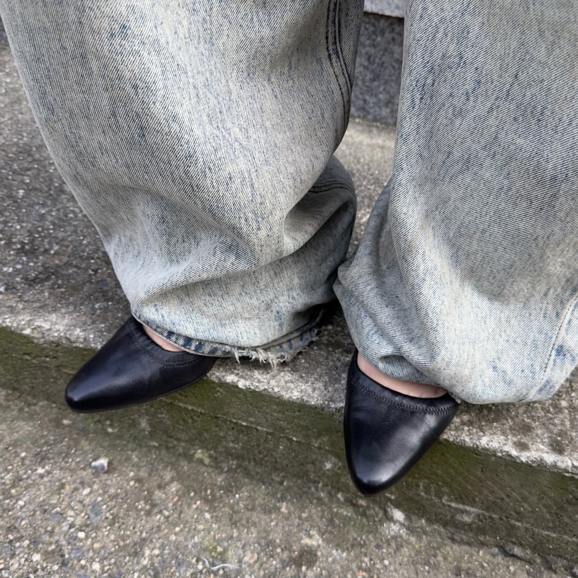 00s 블랙 프라다 스포츠 레더 힐 상품이미지8