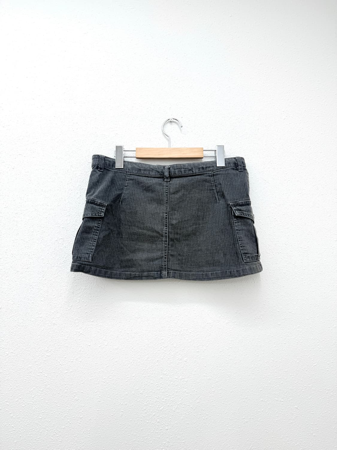 빈티지 ADVAN 그레이 마이크로 카고 미니 스커트 상품이미지4