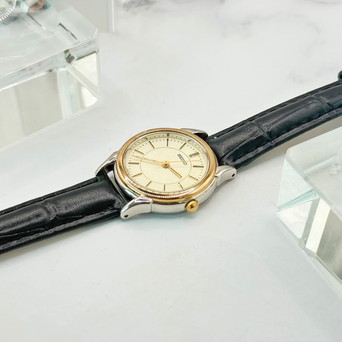 90s00s 빈티지 세이코 투톤 파우더 다이얼 워치 상품이미지8