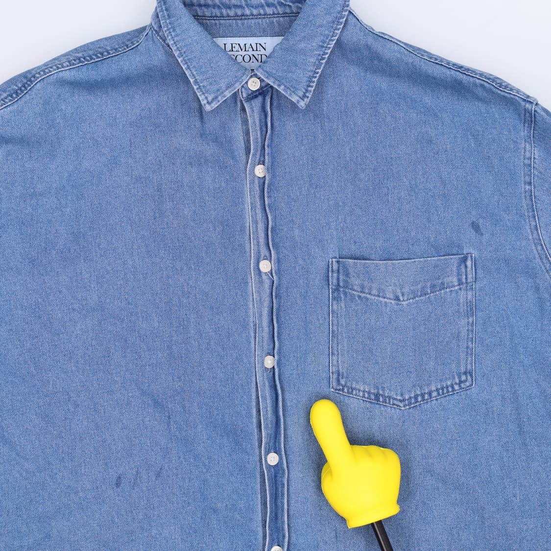 [M] 리메인세컨드 오버핏 데님셔츠 1223H1 상품이미지3