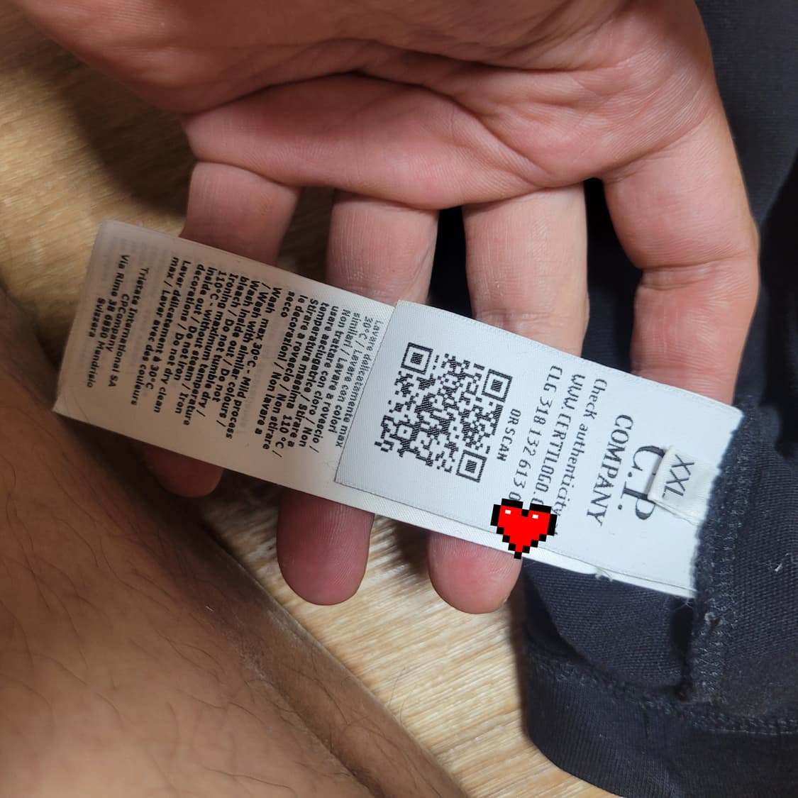 Cp company 블랙 반팔 그래픽 티셔츠 105  XXL 정품 상품이미지6