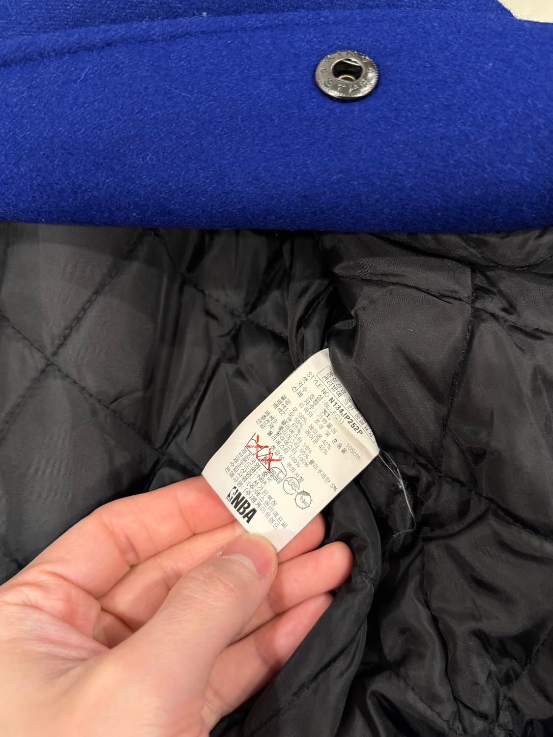 NBA 필라델피아 워리어스 스타디움 울 바시티 자켓 상품이미지8