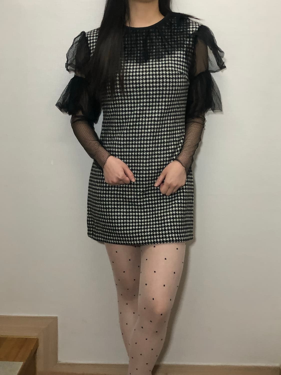 빈티지 블랙 레이스 원피스 상품이미지7