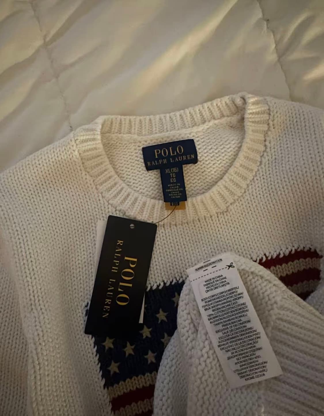 새상품 폴로랄프로렌 성조기니트 폴로걸즈 상품이미지7