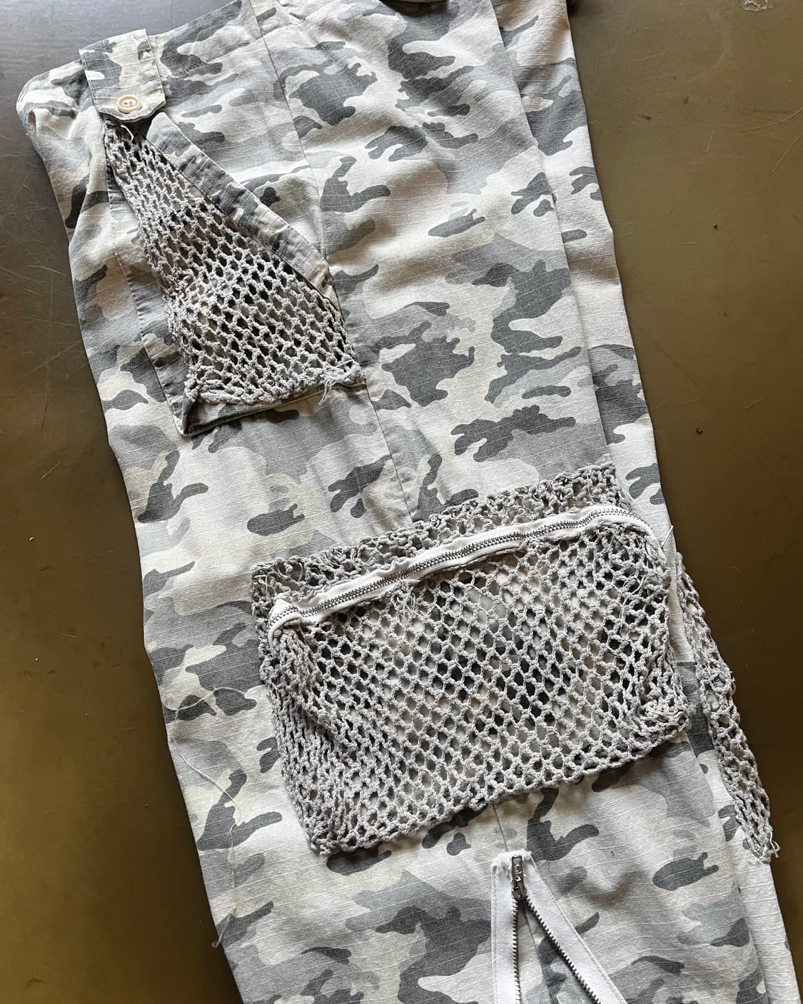 JPN Utility Mesh Pocket Camo Cargo Pants 상품이미지5