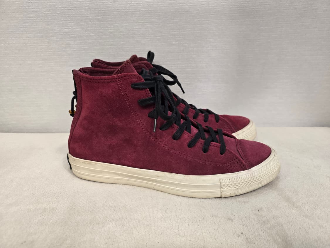 컨버스 백지퍼 하이탑 스웨이드 버건디 260 상품이미지3