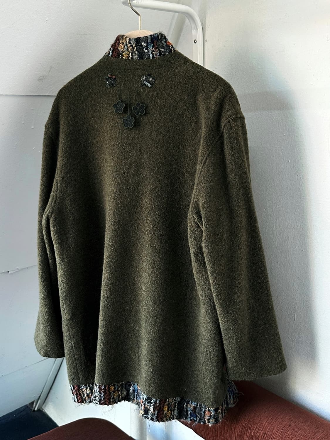 Smudge felted boucle wool design coat 상품이미지5