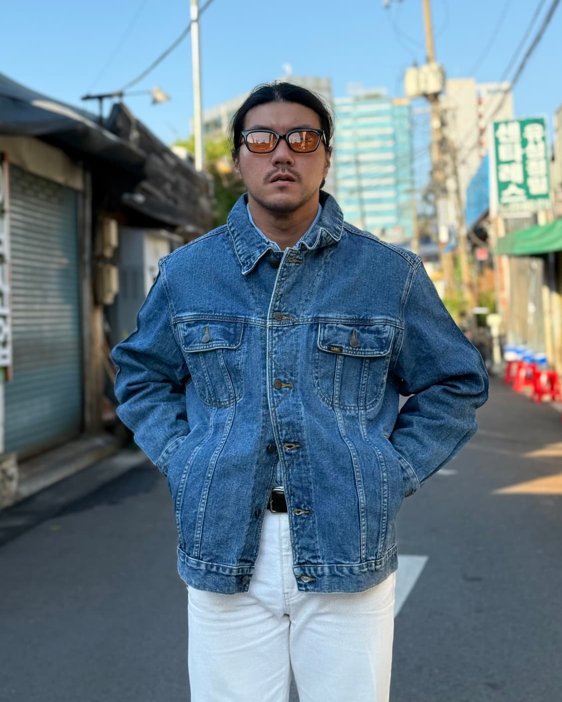 90-00’s Lee 데님 트러커 자켓 XL 상품이미지8