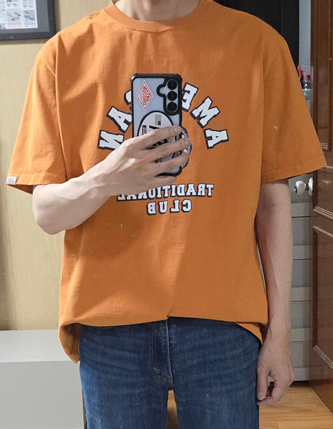 (착샷) 리넥츠 반팔 티셔츠 아메리카 트레디셔널 상품이미지8