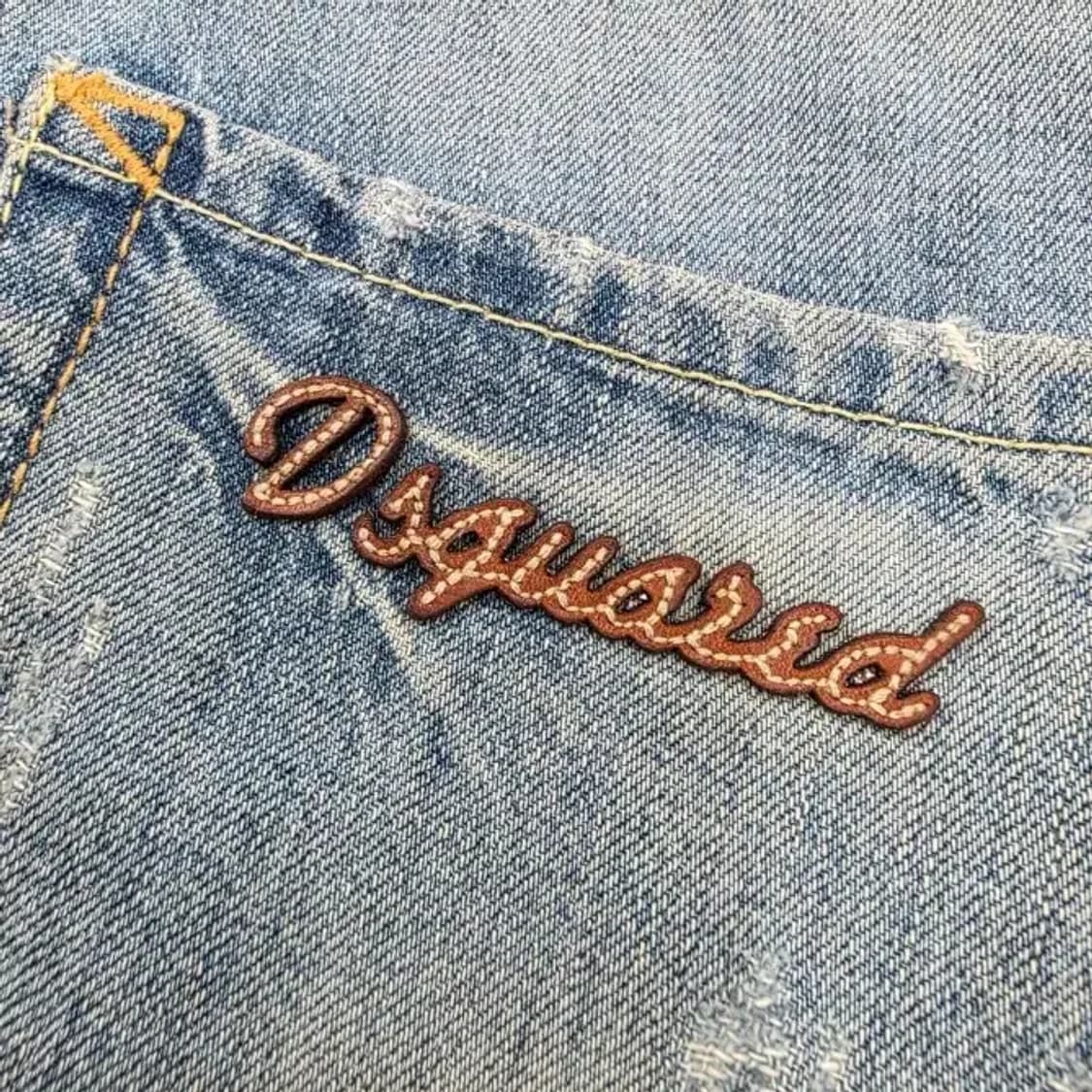 디스퀘어드2 자수 데미지 스트레이트 진 (신세계 정판 / 46) 상품이미지8