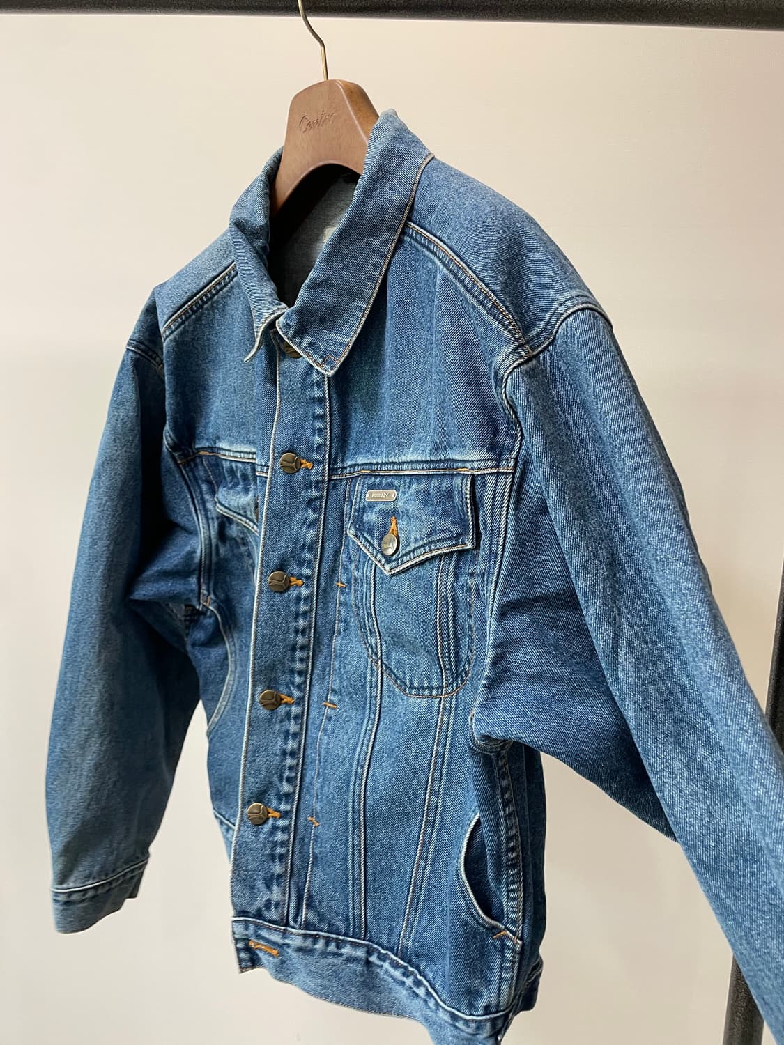 (L) 90s Puma 푸마 빈티지 데님 트러커 자켓 상품이미지2